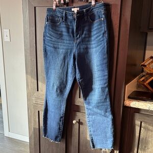 LC Lauren Conrad Dark Blue Ankle Jeans